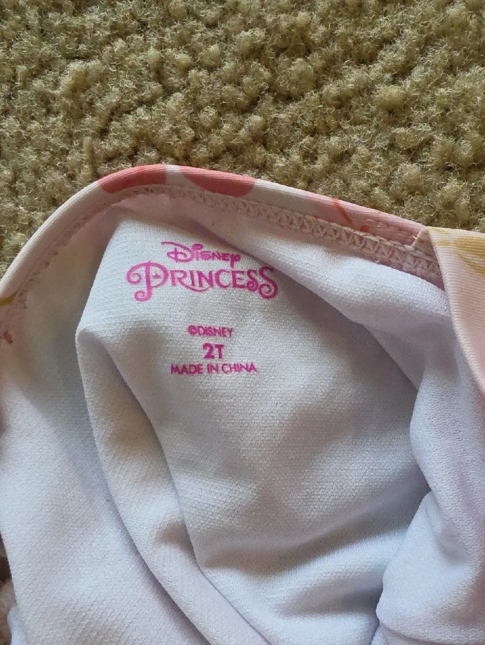 Toddlee Girls Pink Ariel One Piece Swimsuit Size 2T